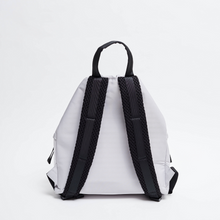 Load image into Gallery viewer, Back view of the ACE Bagpack color Light Grey made with ECONYL® regenerated nylon
