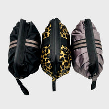 Load image into Gallery viewer, Three ACE Cosmetic Bag color Black Mauve Leopard made with ECONYL® regenerated nylon
