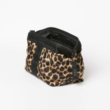Load image into Gallery viewer, Side view of the ACE Cosmetic Bag color Leopard made with ECONYL® regenerated nylon
