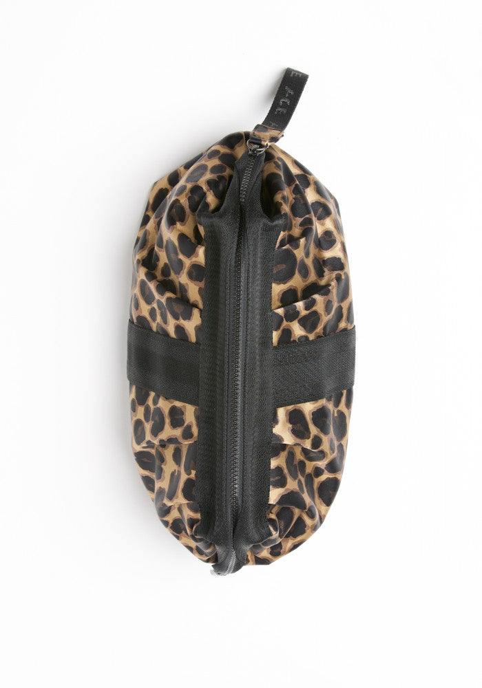 View from top of the ACE Cosmetic Bag color Leopard made with ECONYL® regenerated nylon