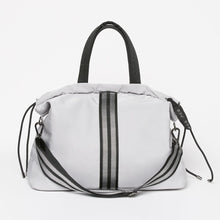 Load image into Gallery viewer, Front view of the ACE Tote Bag color Light grey made with ECONYL® regenerated nylon
