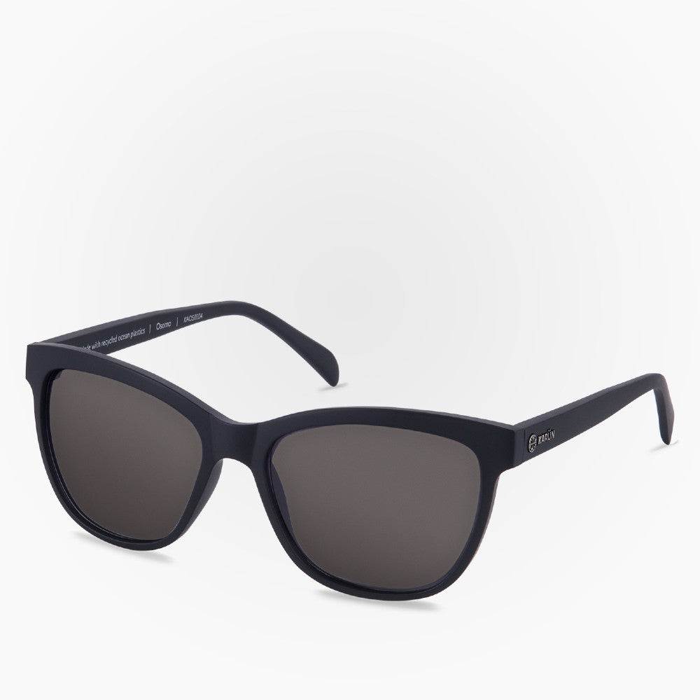 Side view of the Sunglasses Osorno Karun color Black made with ECONYL® regenerated nylon