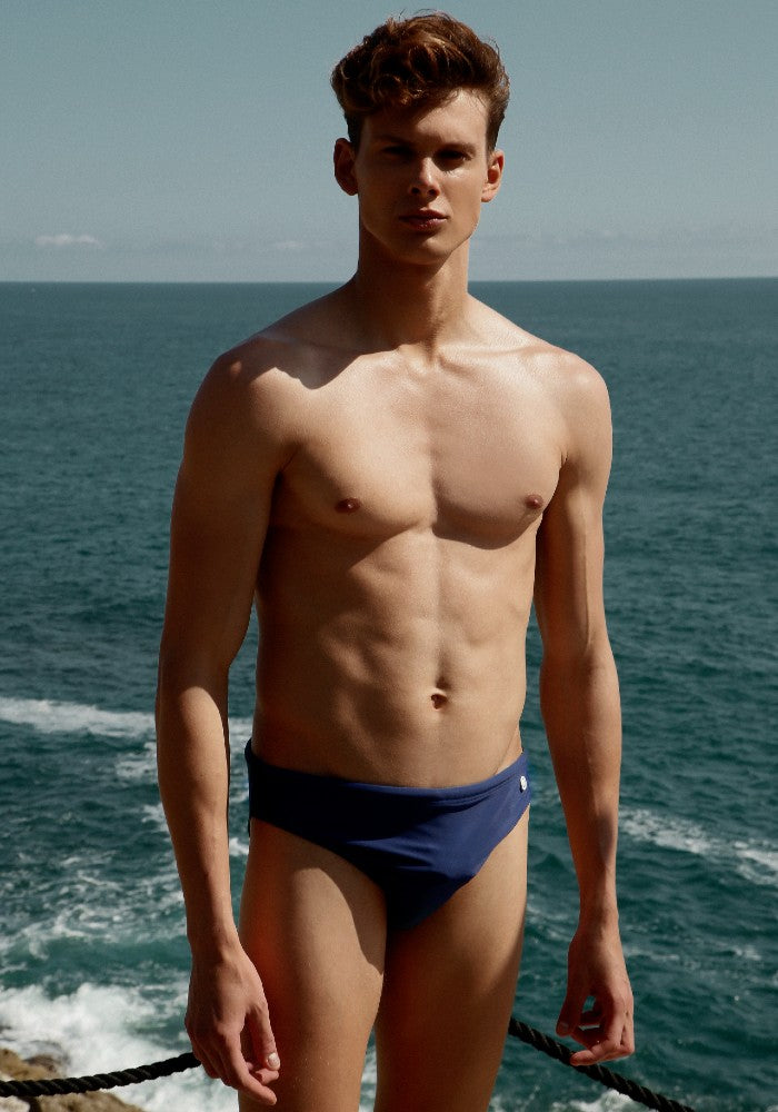 Men's Swim Brief Mermazing color Blue made with ECONYL® regenerated nylon