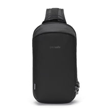 Load image into Gallery viewer, Pacsafe Vibe 325 Anti-Theft Sling Pack color Black made with ECONYL® regenerated nylon

