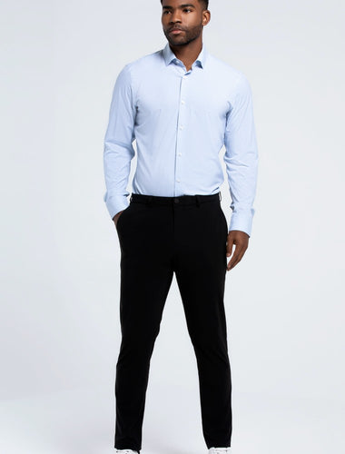 The Triton Pant State Of Matter color Black made with ECONYL® regenerated nylon lifestyle