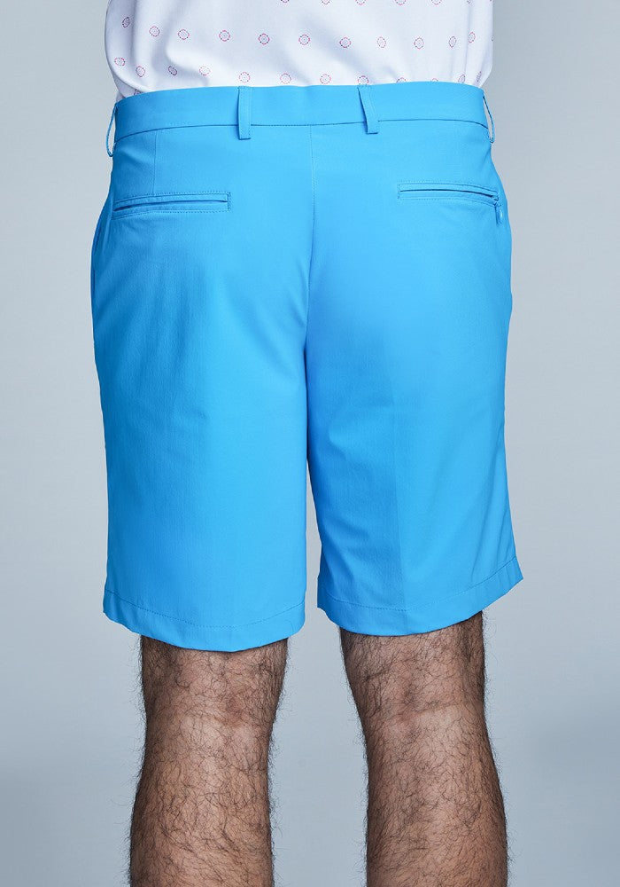 Back view of The Triton Short Pant State Of Matter color Aqua made with ECONYL® regenerated nylon