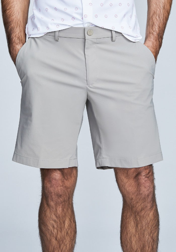 Front view of The Triton Short Pant State Of Matter color Sand made with ECONYL® regenerated nylon