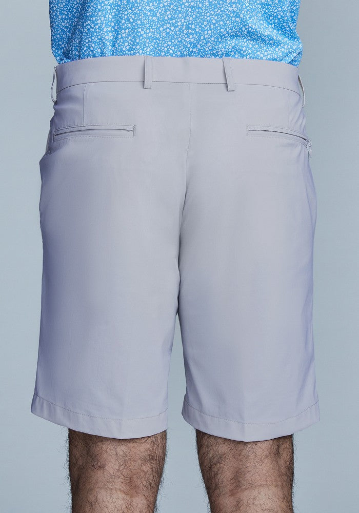Back view of The Triton Short Pant State Of Matter color Silver made with ECONYL® regenerated nylon