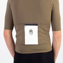 Load image into Gallery viewer, Back view of the Angry Pablo EarthTone Riding Jersey color Woodland made with ECONYL® regenerated nylon
