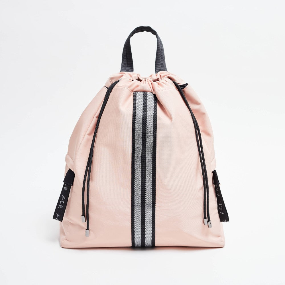 Front view of the ACE Bagpack color Pink nude made with ECONYL® regenerated nylon