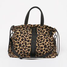 Load image into Gallery viewer, Front view of the ACE Tote Bag color Leopard made with ECONYL® regenerated nylon
