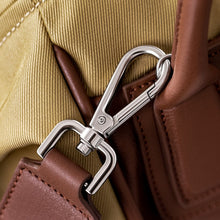 Load image into Gallery viewer, Detail of The Gallery Duffel Bag aoife® color Brown made with ECONYL® regenerated nylon
