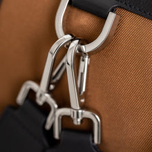 Load image into Gallery viewer, Detail of The Gallery Tote To Backpack aoife® color Brown made with ECONYL® regenerated nylon
