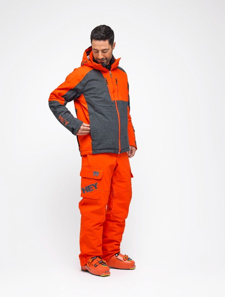 Alyeska-Ecoball Pants Hey Sport color Orange made with ECONYL® regenerated nylon