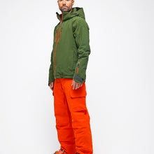 Load image into Gallery viewer, Side view of the Alyeska-Ecoball Pants Hey Sport color Orange made with ECONYL® regenerated nylon
