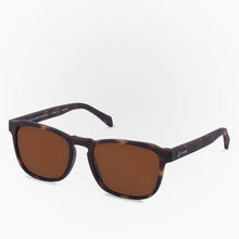 Load image into Gallery viewer, Side view of the Sunglasses Calbuco Karun color Havana Brown made with ECONYL® regenerated nylon
