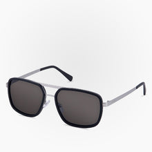 Load image into Gallery viewer, Side view of the Sunglasses Coipo Karun color Black Dark made with ECONYL® regenerated nylon
