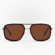 Load image into Gallery viewer, Sunglasses Coipo Karun color Havana Brown made with ECONYL® regenerated nylon
