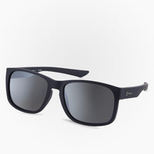 Load image into Gallery viewer, Side view of the Sunglasses Lemu Karun color Black made with ECONYL® regenerated nylon
