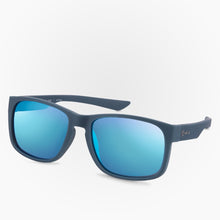 Load image into Gallery viewer, Side view of the Sunglasses Lemu Karun color Blue made with ECONYL® regenerated nylon

