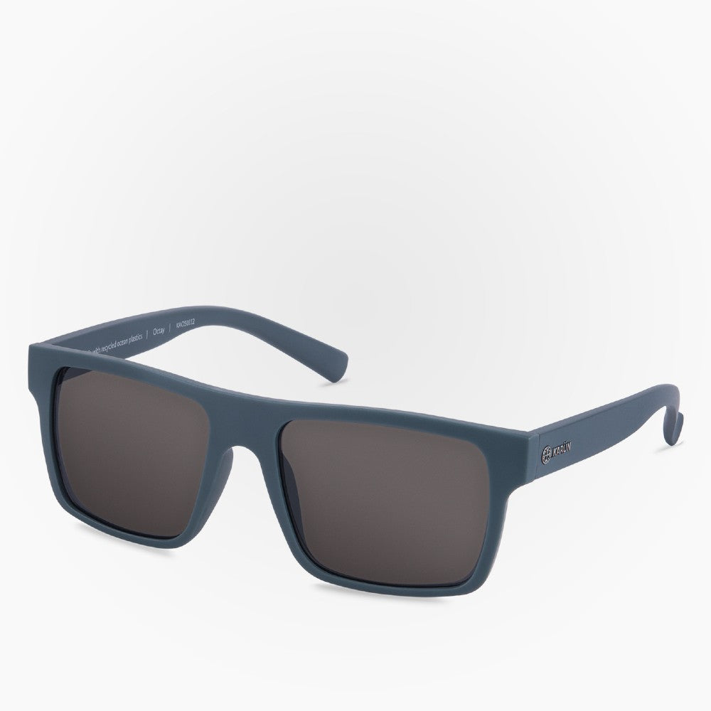 Side view of the Sunglasses Octay Karun color Blue made with ECONYL® regenerated nylon