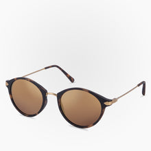 Load image into Gallery viewer, Side view of the Sunglasses Orca Karun color Havana Brown Coppermetal made with ECONYL® regenerated nylon
