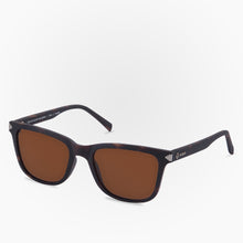 Load image into Gallery viewer, Side view of the Sunglasses Zorro Karun color Brown made with ECONYL® regenerated nylon
