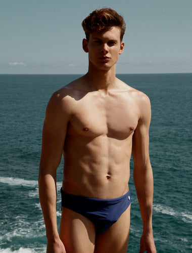 Men's Swim Brief Mermazing color Blue made with ECONYL® regenerated nylon