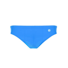 Load image into Gallery viewer, Front view of the Men&#39;s Swim Brief Mermazing color Pale blue made with ECONYL® regenerated nylon
