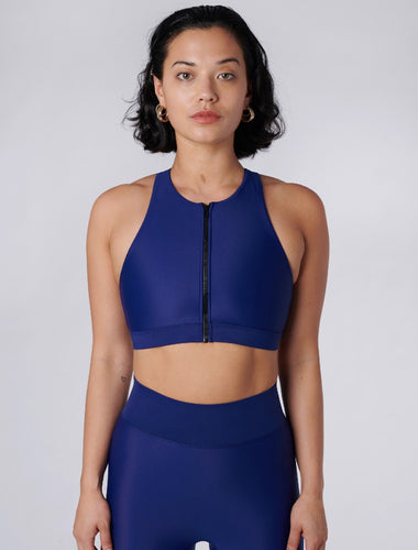 Liv Sports Bra Royal by Outfyt color Blue made with ECONYL® regenerated nylon