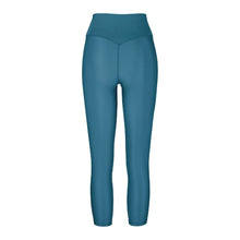 Load image into Gallery viewer, Back view of the Sage Leggings Aegean by Outfyt color Blue made with ECONYL® regenerated nylon
