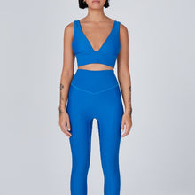 Load image into Gallery viewer, Sage Leggings Aegean by Outfyt color Blue made with ECONYL® regenerated nylon
