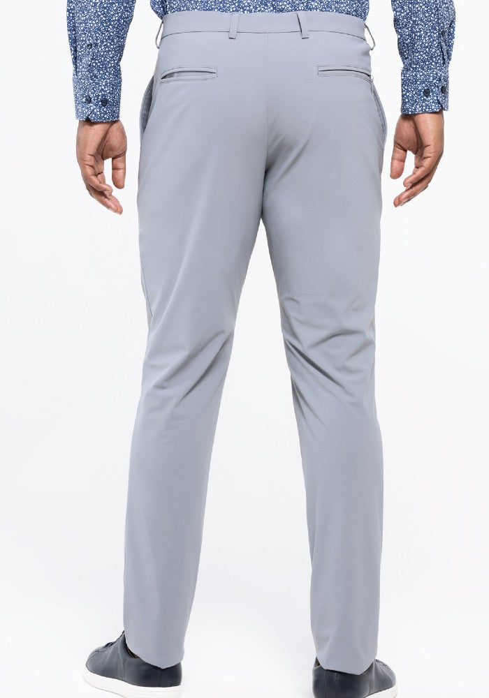 Back view of The Triton Pant State Of Matter color Silver made with ECONYL® regenerated nylon