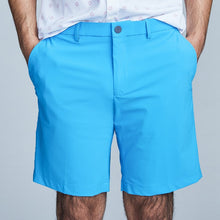 Load image into Gallery viewer, Front view of The Triton Short Pant State Of Matter color Aqua made with ECONYL® regenerated nylon

