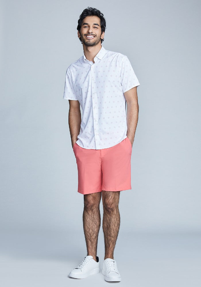 The Triton Short Pant State Of Matter color Canyon Rose made with ECONYL® regenerated nylon